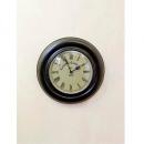 8インチクロック ダーク 壁掛け 時計 アンティーク調 おしゃれ ガラス マンゴーウッド 天然木