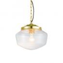 イーストカレッジペンダント Sサイズ 電球なし ライトゴールド×クリア おしゃれ 直径24