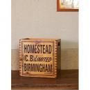 HSボックス 木製 収納 アンティーク調 おしゃれ 使いやすい 箱 パイン材 ケース