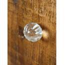 ガラスノブ ラウンドCL ドアノブ かわいい おしゃれ DIY 取っ手 レトロ ガラス 透明