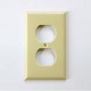 プラスチック 2口 コンセントプレート ベージュ DIY スイッチカバー made in USA