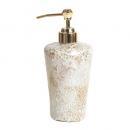 クラッシュモザイクディスペンサー ホワイト ガラス エレガント おしゃれ 上品 直径8