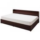 サイドボードタイプ・コンセント付き収納ベッド【alto】アルト【国産ポケットコイルマットレス付き】