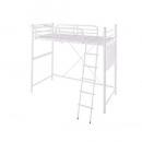 コンセント宮棚付きロフトベッド【Porta】ポルタ　(ホワイト)