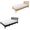 タモのデザインパネルすのこベッド【Kurva】カルヴァ/引き出あり【国産ポケットコイルマットレス付】