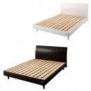 高さが調整できるデザインパネルすのこベッド【Crysta】クリスタ【ボンネルコイルマットレス付き】