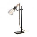 Yard-desk light (ヤードデスクライト)電球付き ブラック 卓上 オーク材 アイアン