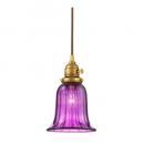 Couleur glass-pendant (クルールグラスペンダント)long 電球付き パープル