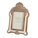 レリーフフォトフレーム マンゴーウッド 木製 おしゃれ アンティーク調 エレガント 縦25