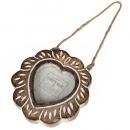 ハンギングフォトフレーム 2個セット マンゴーウッド 木製 おしゃれ アンティーク調 直径11.5