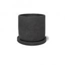 ネオポットサークルL プランター 鉢 4個セット セメント おしゃれ ブラック 直径13.5