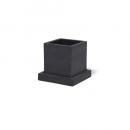 セメントポットスクエアS-BK プランター 鉢 4個セット セメント おしゃれ ブラック 幅8