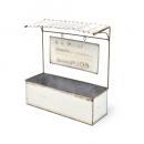 R.G.マルシェポット01 アイボリー フラワーポット 2個セット ブリキ おしゃれ 高さ10