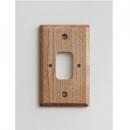 ウッデンプレートベース メープル 照明器具 スイッチプレート おしゃれ 木製 高さ12