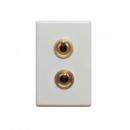 陶器スイッチダブル 照明器具 スイッチプレート おしゃれ ホワイト 高さ115