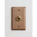 ウッデンプレートスイッチ メープル 照明器具 スイッチプレート おしゃれ ブラウン 高さ120