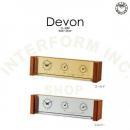 デヴォン 置き時計 湿温計 木製 ゴールド おしゃれ オーディオモチーフ 長さ35