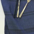 ディッシュクロス グレイン ストライプ NV ネイビー コットン テーブルウェア 幅57