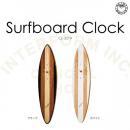 サーフボードクロック BK 壁掛け時計 ウォールクロック 木製 おしゃれ 高さ41.5