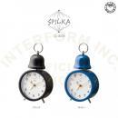 スピルカ NV 目覚まし時計 置き時計 スチール ガラス プラスチック おしゃれ 高さ19