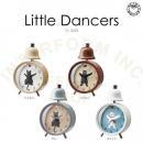 リトルダンサーズ GY 目覚まし時計 置き時計 スチール ガラス プラスチック おしゃれ 高さ14