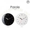 パロール BK 壁掛け時計 ウォールクロック ガラス プラスチック モダン おしゃれ 直径36