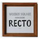 WOODEN スクエア フォトフレーム レクト (L) おしゃれ アンティーク調 幅35