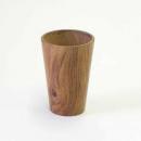 WOODワーク カップ (L) 木製 ステーショナリー ブラウン ホルダー ナチュラル 高さ11