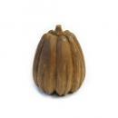 ウッド オブジェ PUMPKIN レプトス (S) かぼちゃ 木製 アンティーク調 直径11