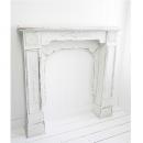 アルル・マントルピース アンティーク調 おしゃれ ホワイト ディスプレイ 木製 高さ102