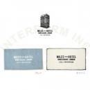 ミルズ イン ホテル GY 玄関マット ラグ ブルー おしゃれ カジュアル ポリエステル 幅60