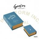 シートン ブックボックス 小物入れ 収納ボックス ケース ブルー おしゃれ 高さ15.5