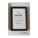 ピューター フォトフレーム レッタ レクタングル (S) ダークブラウン 合成樹脂 高さ17