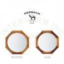 リーフェ ウォールミラー LB 木製 おしゃれ 鏡 ミディアムブラウン ナチュラル おしゃれ 幅32