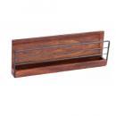 ウォールラックM アンティーク調 ダークブラウン 木製 おしゃれ 棚 シンプル DIY 幅46