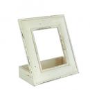 Wooden スペースフレーム ディスプレイ 木製 おしゃれ 額縁 ホワイト アンティーク調