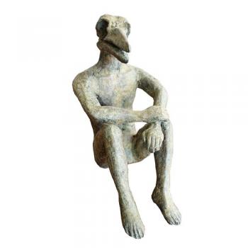 Brass Art Crow Man オブジェ ディスプレイ 置物 個性的 タイ 真鍮 造形物