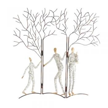 Metal ファミリーツリー 個性的 オブジェ 置物 ディスプレイ アート 人びと おしゃれ