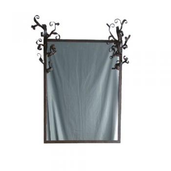 アンテンヌ　Wall Mirror アイアン 植物モチーフ おしゃれ エレガント 壁掛 鏡 フレーム