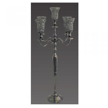 Crystal マジェスティック キャンドルスタンド bk おしゃれ エレガント 照明 灯り 蝋燭