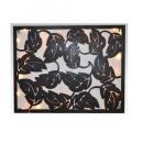 LEDフレーム リーフ ディスプレイ おしゃれ ウォールアート 照明付き 絵