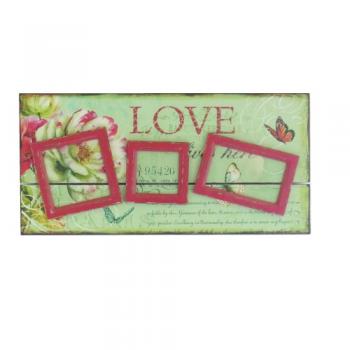 Love3フレーム 壁掛け ウォールデコ ディスプレイ フォトフレーム 額縁 カジュアル かわいい