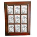 フレーム 9ウィンドウズ アンティーク調 フォトフレーム 額縁 写真 おしゃれ ウッド 壁掛け