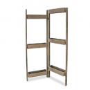  J.W.ディスプレイパーテーション ラック ナチュラル 木製 プランタースタンド 高さ1500