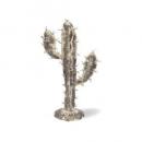 ジャルダンオブジェカクタスA ガーデン雑貨 オブジェ ブリキ グレー サボテン 高さ400