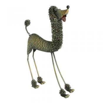 Metal おしゃれプードル 犬 オブジェ 置物 ホームアクセサリー かわいい 人気