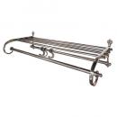 COAT & HAT RACK ハンガー シルバー 棚網 シンプル おしゃれ 幅75