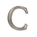 METAL LETTER 105 SILVER "C" アルファベットオブジェ アルミ 高さ10.5