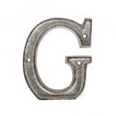 METAL LETTER 105 SILVER "G" アルファベットオブジェ アルミ 高さ10.5