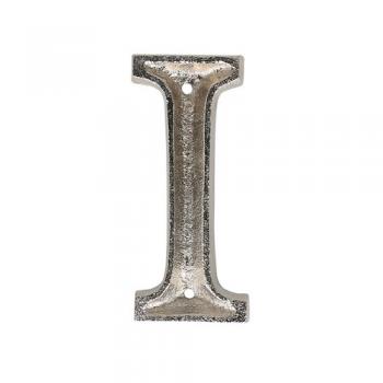 METAL LETTER 105 SILVER "I" アルファベットオブジェ アルミ 高さ10.5